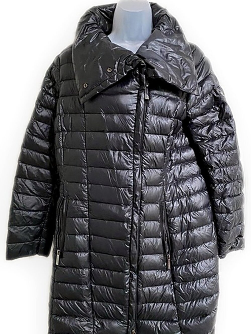 MICHAEL Michael Kors Asymmetrical BlackCoat Puffer Packable Parka size Large